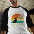 Best Cat Dad Ever Cat Lover Kitten Owner Kitty Men Baseball Raglan Shirt