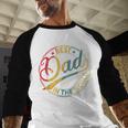 Best Dad In The World Father's Day Vintage Dad Men Baseball Raglan Shirt