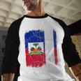 Best Haitian Dad Ever Haiti Daddy Father's Day Men Baseball Raglan Shirt