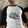 Best Truck Driver Art For Men Dad Women Trucking CDL Trucker Men Baseball Raglan Shirt