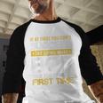 Bob If At First You Don't Succeed Father's Day Bob Dad Men Baseball Raglan Shirt