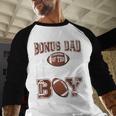 Bonus Dad Of The Birthday Boy Football Game Day Men Baseball Raglan Shirt