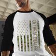 Camo Cat Treat Dealer American Flag US Cat Dad 4th Of July For Men Women Men Baseball Raglan Shirt