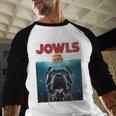 Cane Corso Jowls Top Drool Burger Dog Mom Dog Dad Men Baseball Raglan Shirt