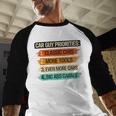 Car Guy Priorities Cars Garage Lover For Men Dad Men Baseball Raglan Shirt