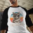 Cat Daddy Shirt Men Cat Lover Dad Fathers Day Men Baseball Raglan Shirt