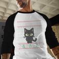 Cat Daddy Ugly Christmas Sweater Pajama Kitty Cat Lover Xmas Men Baseball Raglan Shirt Cat Daddy Ugly Christmas Sweater Pajama Kitty Cat Lover Xmas Men Baseball Raglan Shirt