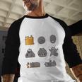 Cat Geometry Math Cat For Cat Dad Cat Mom Kids Men Baseball Raglan Shirt