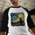 Cat Starry Night Van Gogh Cat For Cat Lover Cat Mom Cat Dad Men Baseball Raglan Shirt Cat Starry Night Van Gogh Cat For Cat Lover Cat Mom Cat Dad Men Baseball Raglan Shirt