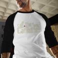 The Catfather Cat Dad Father's Day Cat Lover Men Baseball Raglan Shirt