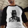 The Catfather Fathersday Best Birthday Cat Dad Men Baseball Raglan Shirt