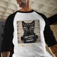 Catnip Made Me Do It Mugshot For Cat Lover Cat Mom Cat Dad Men Baseball Raglan Shirt