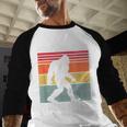 Cheer Dad Cheerleading Bigfoot Men Baseball Raglan Shirt