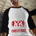 Cheer Dad Cheerleading Fathers Day Men Baseball Raglan Shirt