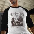 Christian Jesus Bible Verse Deer Elk Buck Hunting Dad Hunter Men Baseball Raglan Shirt