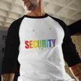 Clown Security Halloween Dad Mom Costume Men Baseball Raglan Shirt