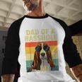 Cool Basset Hound For Men Dad Dog Basset Hound Lovers Men Baseball Raglan Shirt