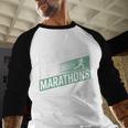 Cool Dads Run Marathons Marathon Running Runner Men Baseball Raglan Shirt