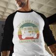 This Is How A Cool Grandpa Rolls Vintage Golf Dad Grandpa Men Baseball Raglan Shirt