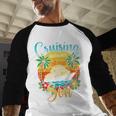 Cruising With My Son Mom Dad Cruise Vacation Matching Men Baseball Raglan Shirt