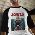 Cute English Mastiff Jowls Burger Bullmastiff Dog Mom Dad Men Baseball Raglan Shirt
