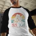 Cute Papa Bear Vintage Father's Day Retro Dad Guitar Men Baseball Raglan Shirt Cute Papa Bear Vintage Father's Day Retro Dad Guitar Men Baseball Raglan Shirt