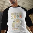 Dad 2026 Loading Baby Shower Going To Be a Dad Gender Reveal Men Baseball Raglan Shirt