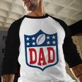 Dad American Football Happy Birthday Family Matching Retro Men Baseball Raglan Shirt Dad American Football Happy Birthday Family Matching Retro Men Baseball Raglan Shirt
