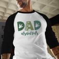 Dad Asaurus Dinosaur Birthday Mom Dad Birthday Boy T-Rex Men Baseball Raglan Shirt