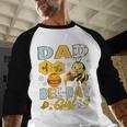 Dad Of The Bee-Day Girl Bee Birthday Party Men Baseball Raglan Shirt