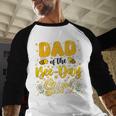Dad Of The Bee Day Girl Flower Birthday Family Matching Men Baseball Raglan Shirt