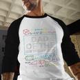 Dad Of The Birthday Boy 10th Birthday Math Party Outfit Men Baseball Raglan Shirt