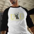 Dad Of The Birthday Boy Deer Hunter Camouflage Flag Men Baseball Raglan Shirt
