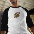 Dad Of The Birthday Boy Football Lover First Birthday Party Men Baseball Raglan Shirt