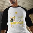 Dad Of The Birthday Boy Matching Construction Crew B-Day Men Baseball Raglan Shirt