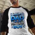 Dad Of The Birthday Boy Matching Family Father Men Baseball Raglan Shirt