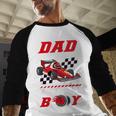 Dad Of The Birthday Boy Pit Crew Race Car Matching Family Men Baseball Raglan Shirt Dad Of The Birthday Boy Pit Crew Race Car Matching Family Men Baseball Raglan Shirt