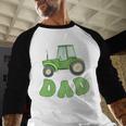 Dad Of The Birthday Boy Tractor Farm Trucks Family Party Men Baseball Raglan Shirt