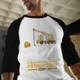 Dad Birthday Crew Construction Men Baseball Raglan Shirt