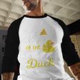 Dad Of The Birthday Duck Boy Rubber Duck Birthday Girl Men Baseball Raglan Shirt