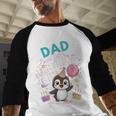 Dad Of The Birthday Girl Pesto Baby Penguin Party Men Baseball Raglan Shirt Dad Of The Birthday Girl Pesto Baby Penguin Party Men Baseball Raglan Shirt