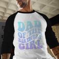 Dad Of The Birthday Girls Teens Kid Family Matching Birthday Men Baseball Raglan Shirt