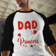Dad Of The Birthday Princess Strawberry Theme Bday Party Men Baseball Raglan Shirt