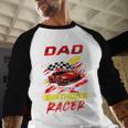 Dad Of The Birthday Racer Race Car Party Family Matching Men Baseball Raglan Shirt Dad Of The Birthday Racer Race Car Party Family Matching Men Baseball Raglan Shirt