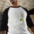 Dad Of The Birthday Snake Themed Birthday Party Men Baseball Raglan Shirt
