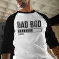 Dad BOD Loading 2024 Dad Fathers Day Baby Announcement Men Baseball Raglan Shirt