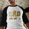 Dad Construction Excavator Kids Matching Family Party Men Baseball Raglan Shirt