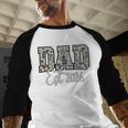 Dad Est 2026 Camo Old School Men Father's Day Dada Men Baseball Raglan Shirt