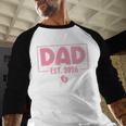 Dad Est 2026 Logo Daddy 2026 Soon To Be New Father 2026 Men Baseball Raglan Shirt