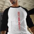 Dad Fathers Day Dog Dad Men Baseball Raglan Shirt